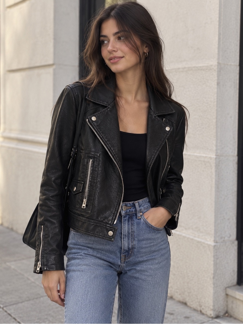 Black Top Shop leather jacket